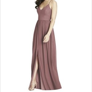 Dessy criss cross strap backless maxi dress